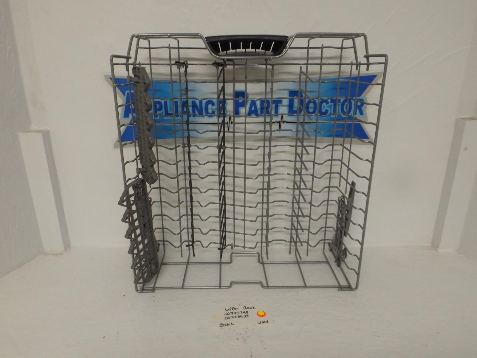 Bosch Dishwasher 00773748 00775433 Upper Rack Used Bosch Dishwasher 00773748 00775433 Upper Rack Used